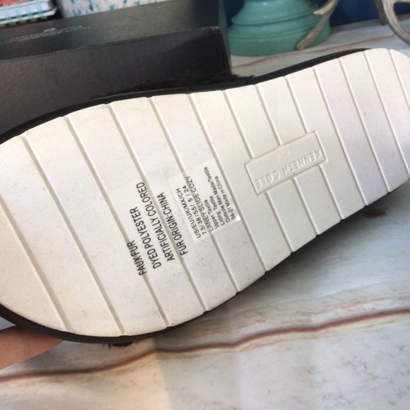 Marc Fisher Fuzzy Sandals - Picture 7 of 8